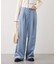 きれいめ細コーデュロイワイドタックパンツ