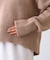 【WEB限定】バックスリットメランジカラーニット