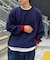 【洗えるニット】ユニセックスビックシルエットロンTeeライクニット