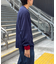 【洗えるニット】ユニセックスビックシルエットロンTeeライクニット