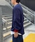 【洗えるニット】ユニセックスビックシルエットロンTeeライクニット