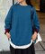 【洗えるニット】ユニセックスビックシルエットロンTeeライクニット