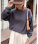 【洗えるニット】ユニセックスビックシルエットロンTeeライクニット