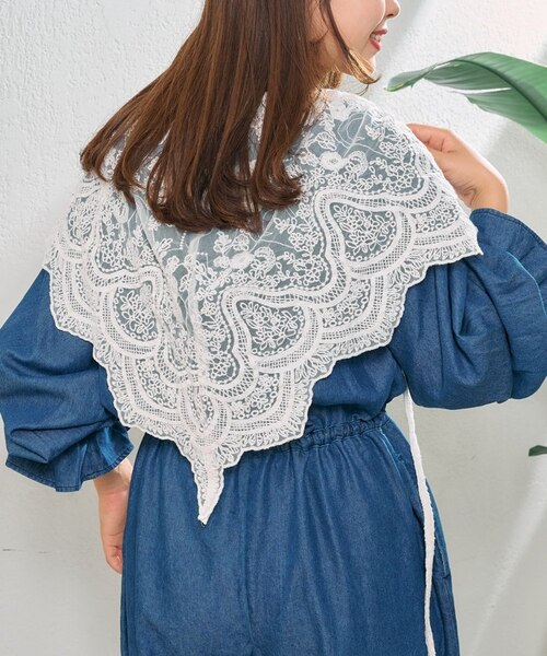 From India】マルチウェイレース刺繍つけ襟｜チャオパニックティピーの