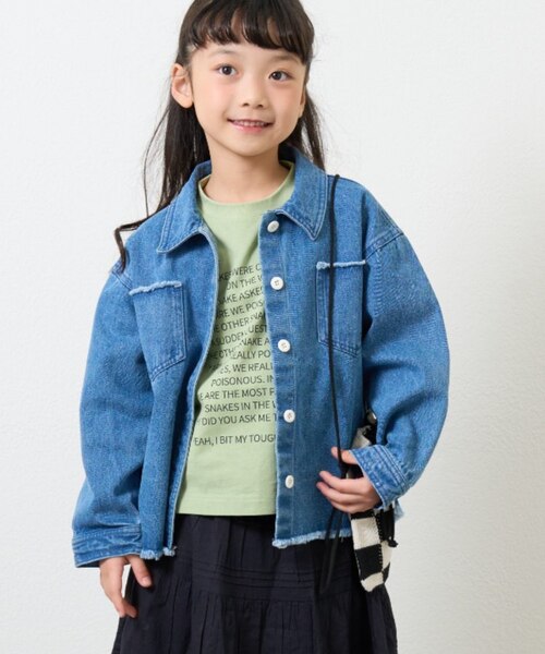 DIESEL　フリンジデニムジャケットとフリンジパンツセット 楽天市場】デニムジャケット レディース 長袖 ショート丈 デニム