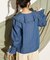 【HELLO.SANFRANCISCO】ラッフルカラーデニムブラウス