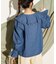 【HELLO.SANFRANCISCO】ラッフルカラーデニムブラウス
