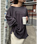 シアースラブワンポイント刺繍オーバーTee