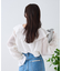 【India】2WAYラッフルシアーブラウス