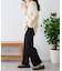 【マイナス3キロ見え/低身長・高身長対応サイズ展開】すっきりシルエットリブパンツ