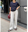【マイナス3キロ見え/低身長・高身長対応サイズ展開】すっきりシルエットリブパンツ
