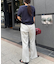 【マイナス3キロ見え/低身長・高身長対応サイズ展開】すっきりシルエットリブパンツ