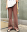 【マイナス3キロ見え/低身長・高身長対応サイズ展開】すっきりシルエットリブパンツ