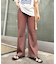【マイナス3キロ見え/低身長・高身長対応サイズ展開】すっきりシルエットリブパンツ