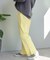 【マイナス3キロ見え/低身長・高身長対応サイズ展開】すっきりシルエットリブパンツ