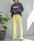 【マイナス3キロ見え/低身長・高身長対応サイズ展開】すっきりシルエットリブパンツ