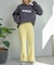 【マイナス3キロ見え/低身長・高身長対応サイズ展開】すっきりシルエットリブパンツ