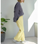 【マイナス3キロ見え/低身長・高身長対応サイズ展開】すっきりシルエットリブパンツ