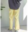【マイナス3キロ見え/低身長・高身長対応サイズ展開】すっきりシルエットリブパンツ