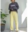 【マイナス3キロ見え/低身長・高身長対応サイズ展開】すっきりシルエットリブパンツ