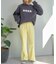 【マイナス3キロ見え/低身長・高身長対応サイズ展開】すっきりシルエットリブパンツ