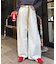 【UNISEX】タックデザインワイドデニム