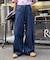 【UNISEX】タックデザインワイドデニム