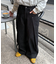 【UNISEX】タックデザインワイドデニム