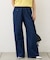 【UNISEX】タックデザインワイドデニム