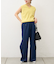 【UNISEX】タックデザインワイドデニム