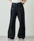 【UNISEX】タックデザインワイドデニム
