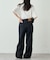 【UNISEX】タックデザインワイドデニム