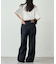 【UNISEX】タックデザインワイドデニム