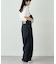 【UNISEX】タックデザインワイドデニム