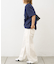 【UNISEX】タックデザインワイドデニム