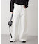 【UNISEX】タックデザインワイドデニム