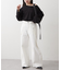 【UNISEX】タックデザインワイドデニム