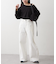 【UNISEX】タックデザインワイドデニム