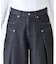 【UNISEX】タックデザインワイドデニム