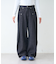 【UNISEX】タックデザインワイドデニム