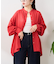 【冷房・日焼け対策/ロングセラー】リネンレーヨンバンドカラーシャツ