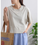 【すっきり見え】クロップド丈ピグメントTee