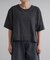 【すっきり見え】クロップド丈ピグメントTee