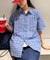 【UNISEX】ポコポコチェック半袖シャツ