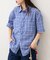 【UNISEX】ポコポコチェック半袖シャツ
