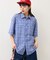 【UNISEX】ポコポコチェック半袖シャツ