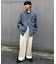 コットンリネンワイドパンツ