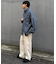コットンリネンワイドパンツ