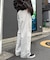 コットンリネンワイドパンツ