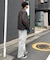 コットンリネンワイドパンツ